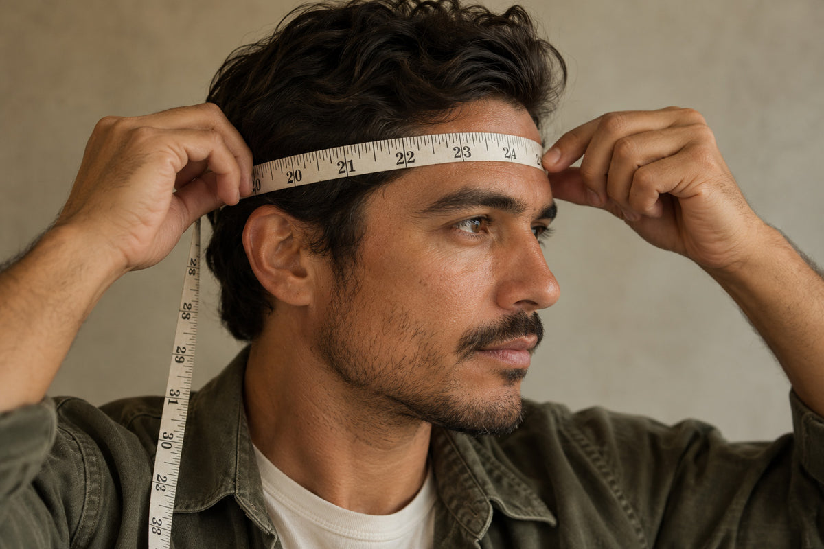 How to measure head circumference with a cloth measuring tape