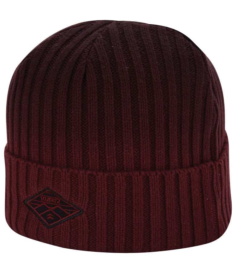 Cotton Knit Watch Cap - Red