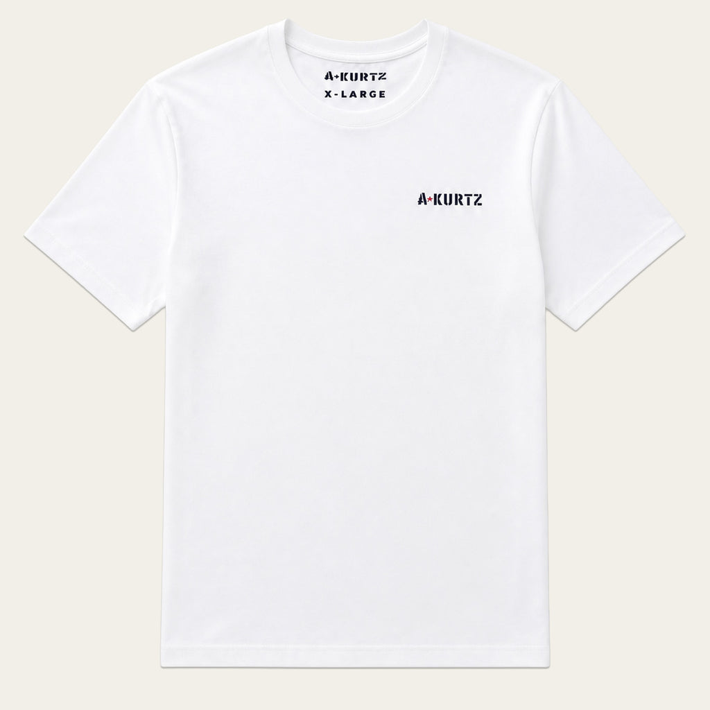 T-shirt z nadrukiem plażowym – przód |color:white