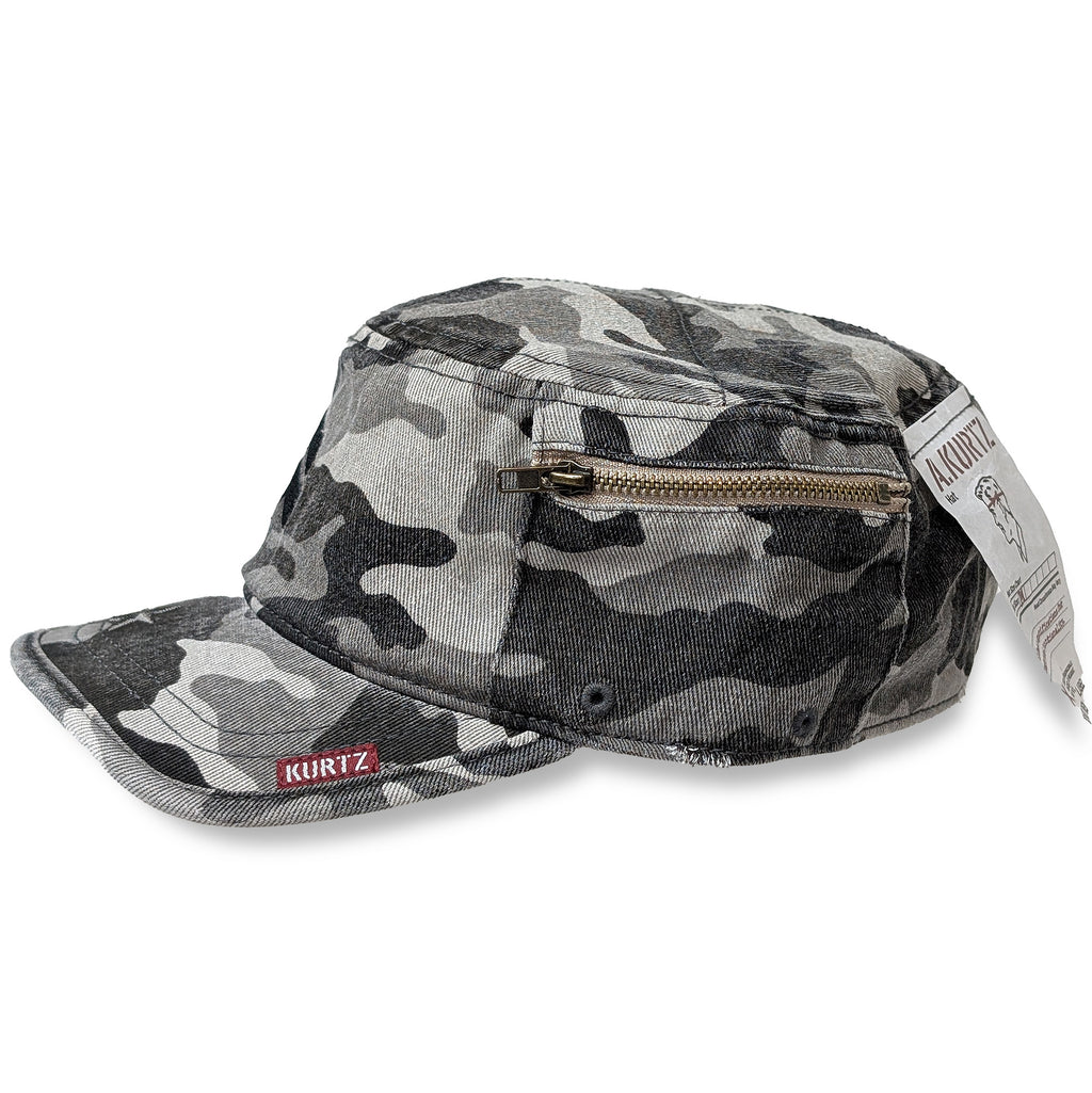 Cappellino mimetico nero
