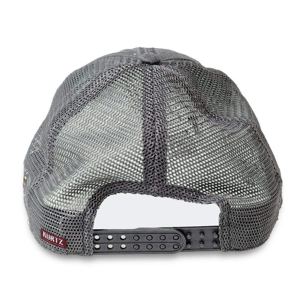 Czapka pilota myśliwca – Jet Pilot – szara – tył |color:Gray Jet Wash