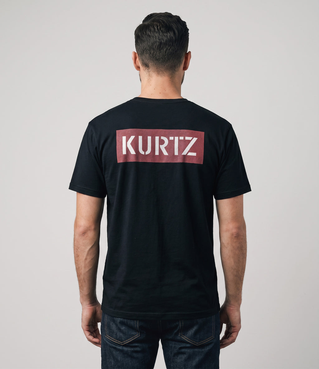 T-shirt con grafica A. Kurtz nera  |color:black