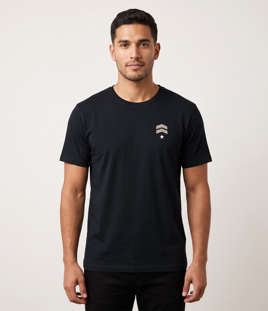 T-shirt con grafica A. Kurtz - Fronte  |color:black