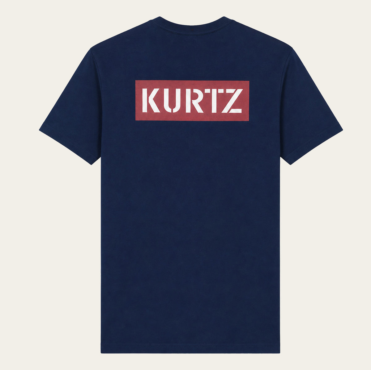 T-shirt z nadrukiem – Fritz – granatowy – tył | color:airborne navy