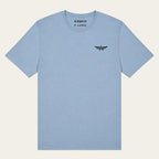 T-shirt z nadrukiem – przód |color:steel blue