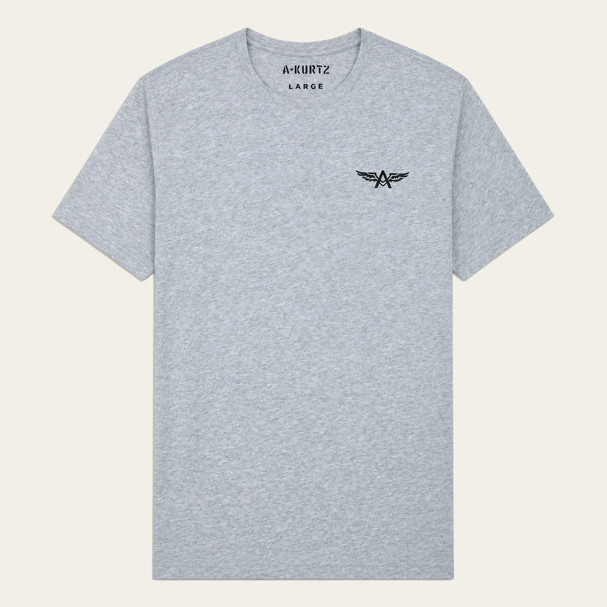 T-shirt z nadrukiem – przód |color:granite heather