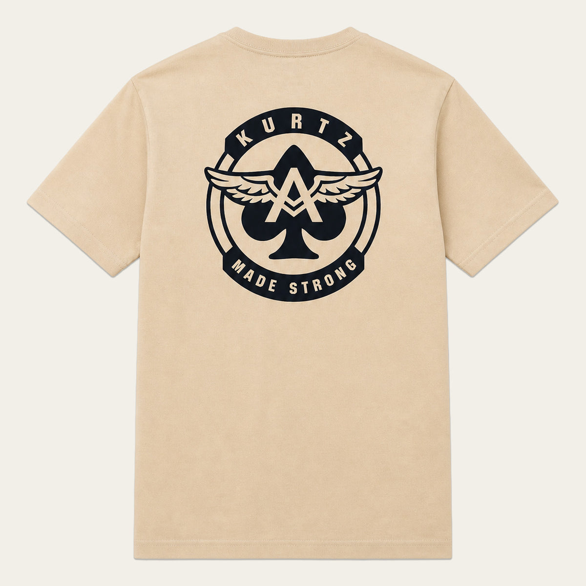 T-shirt z nadrukiem – tył |color:Desert Sand