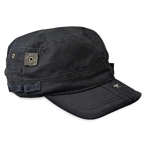 Military Fashion Cap - Black - Front Right