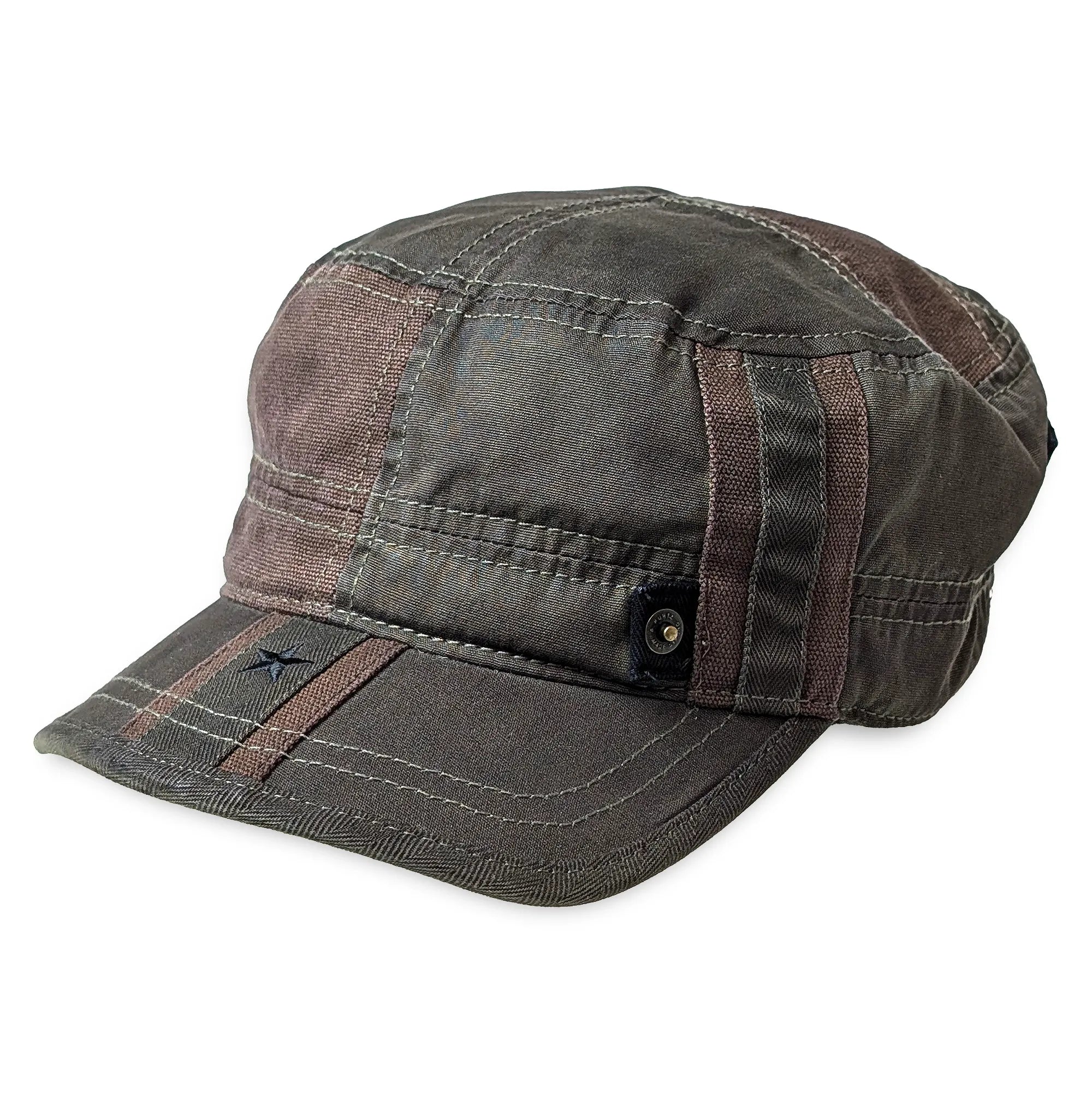 Military Style Hat - Olive - Front Left