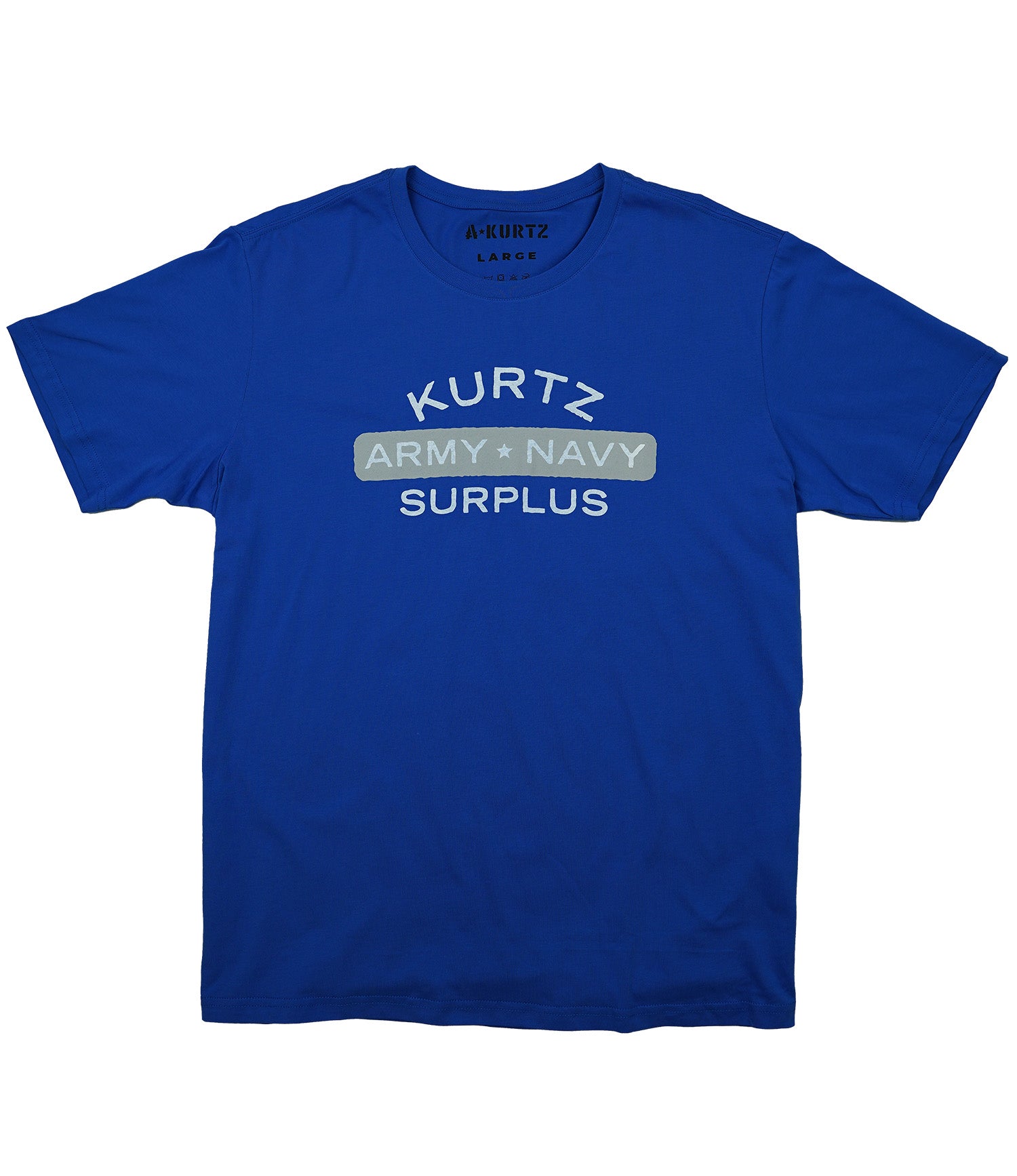 Military Surplus Tee - Blue - Front