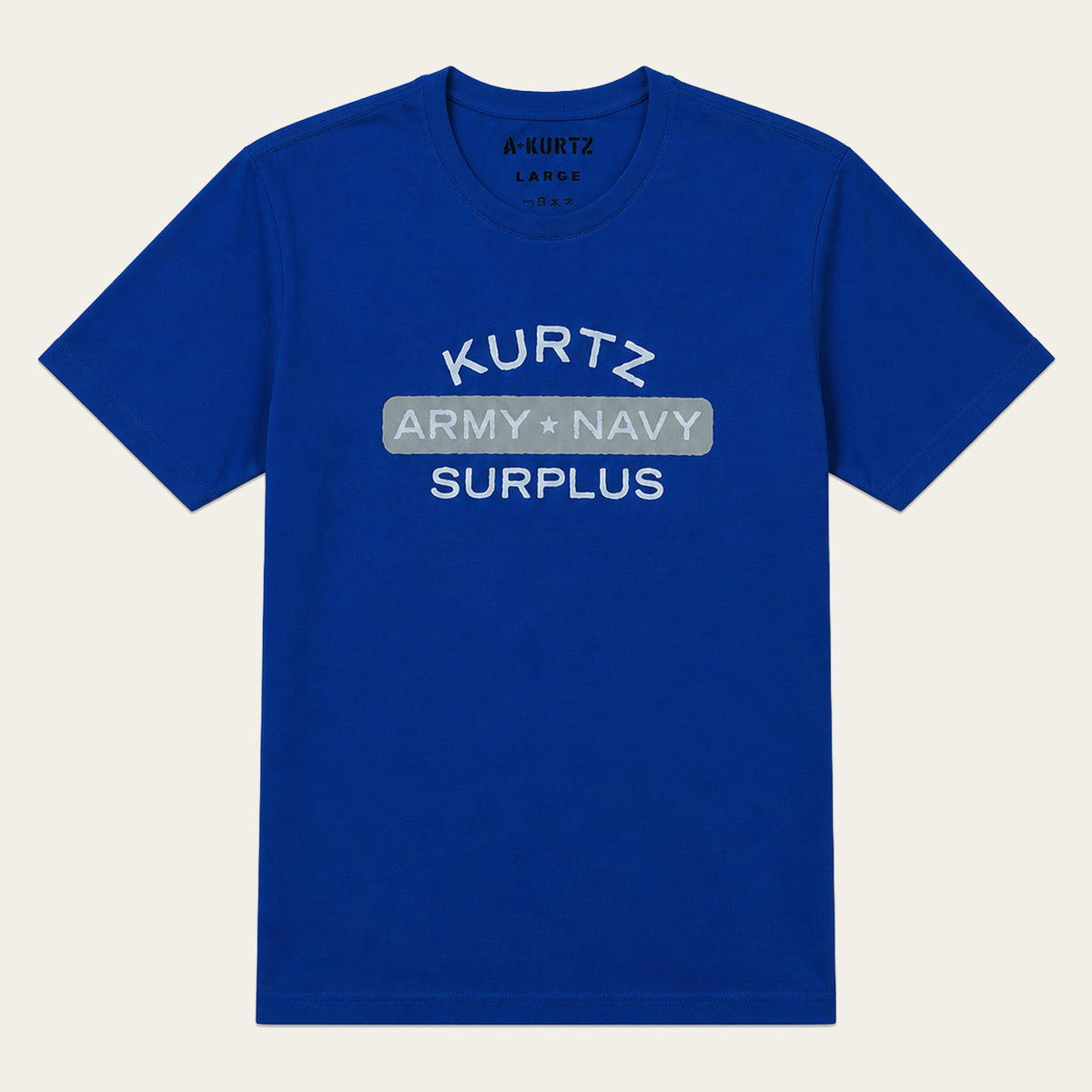 T-shirt Military Surplus – przód |color:cobalt blue