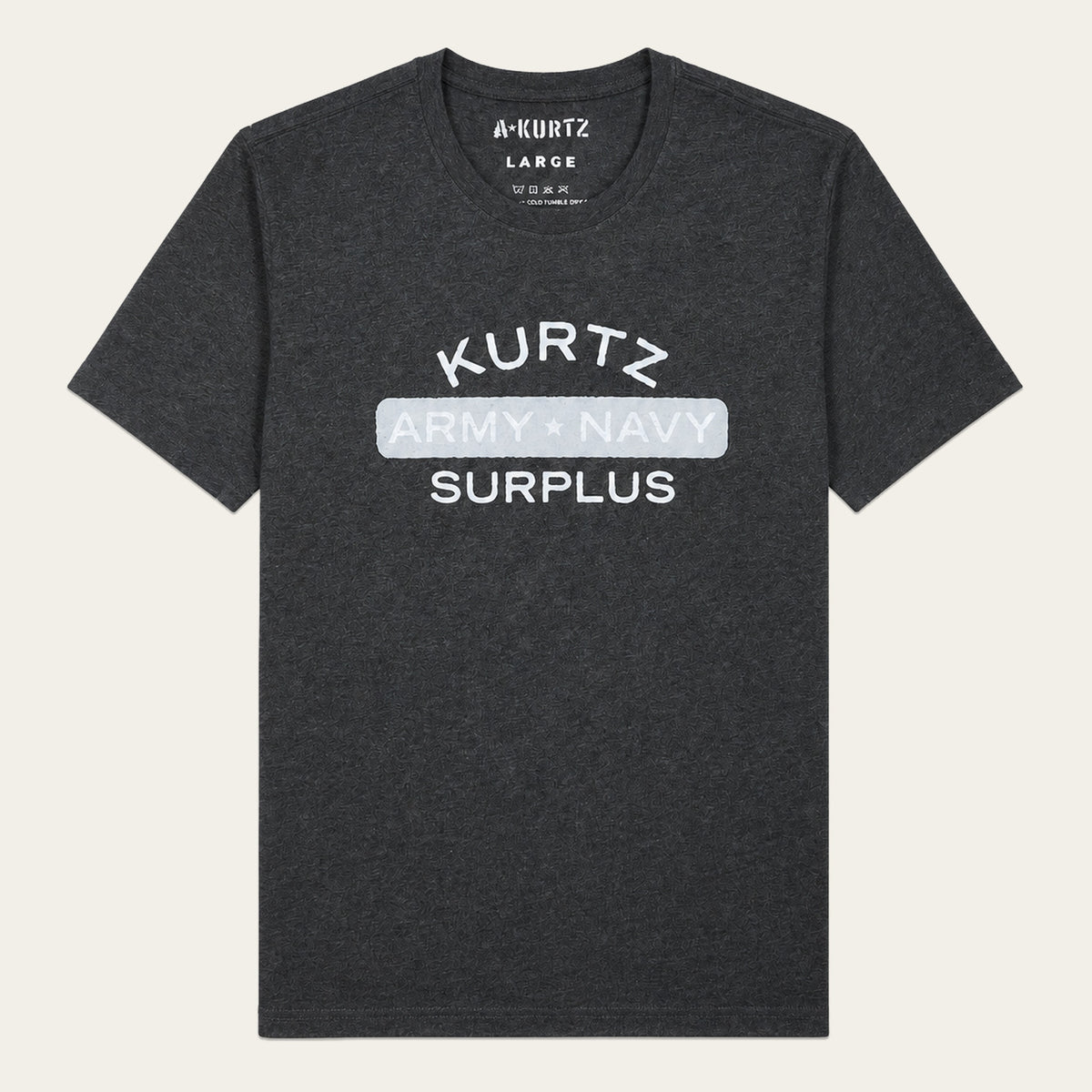 T-shirt Military Surplus – przód |color:charcoal