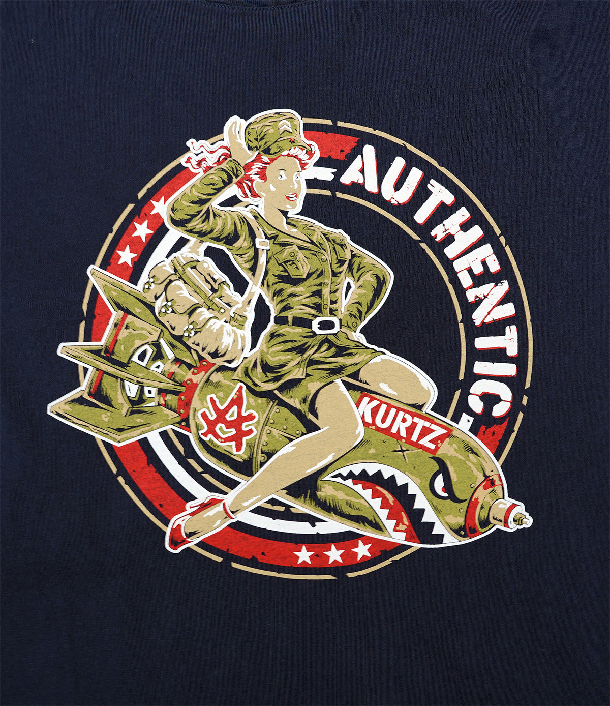 T-shirt Nose Art | color:navy