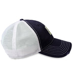 Snapback Baseball Cap - Navy - Right - Tad |color:Navy/White