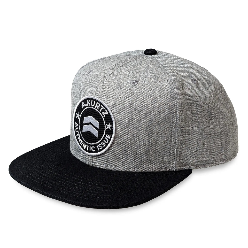 Snapback Trucker Cap - Grey - Front Left