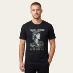 T-shirt vintage con grafica - Indossata | color:black