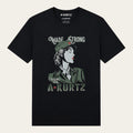 T-shirt vintage con grafica - Nero - Fronte | color:black