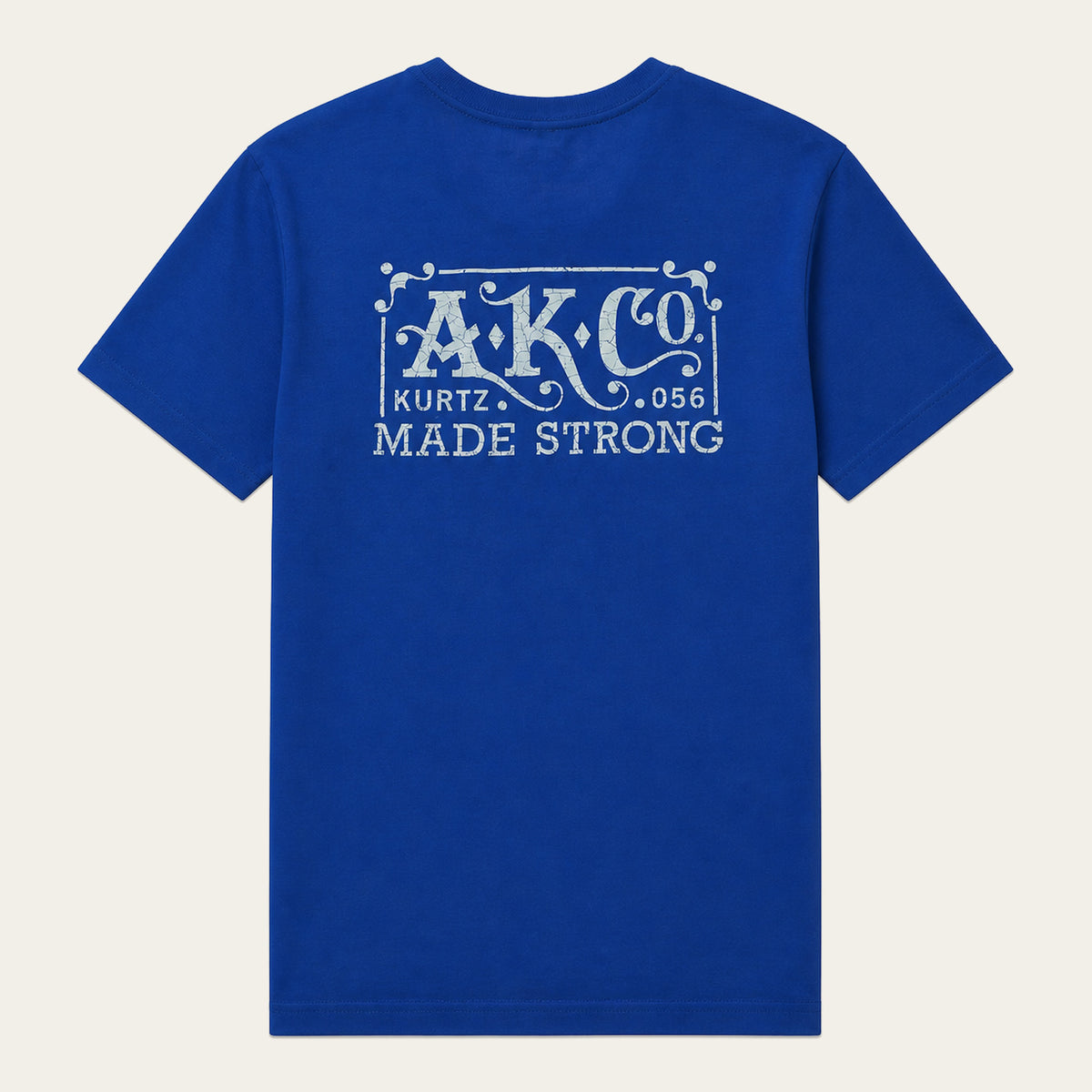 T-shirt vintage – tył  | color:Cobalt Blue