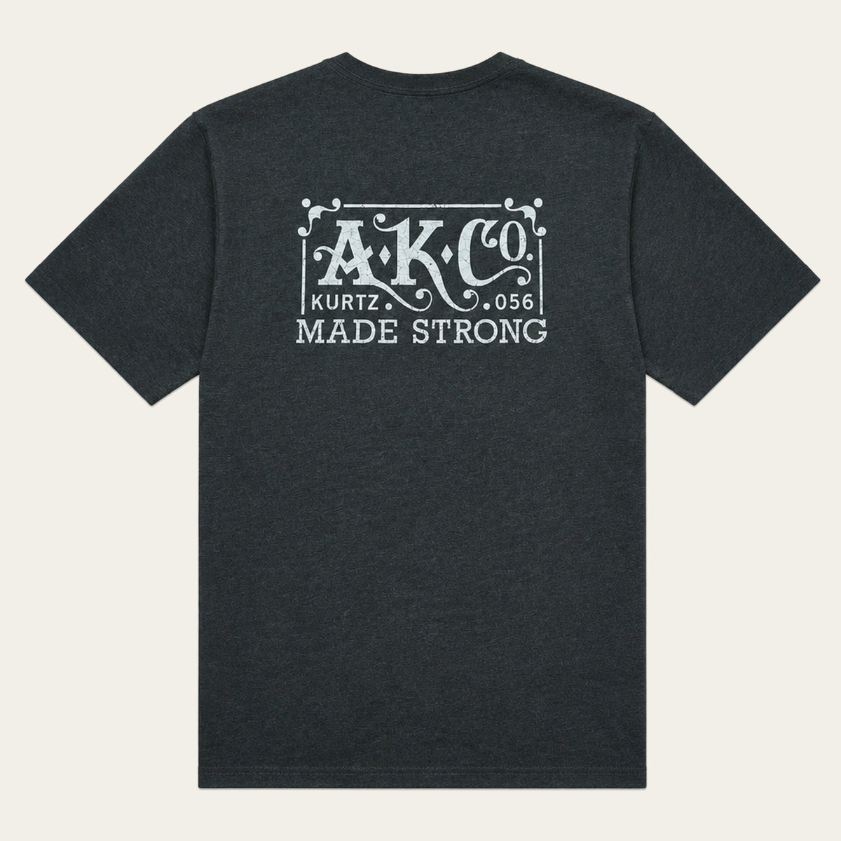 T-shirt vintage – tył  | color:Charcoal