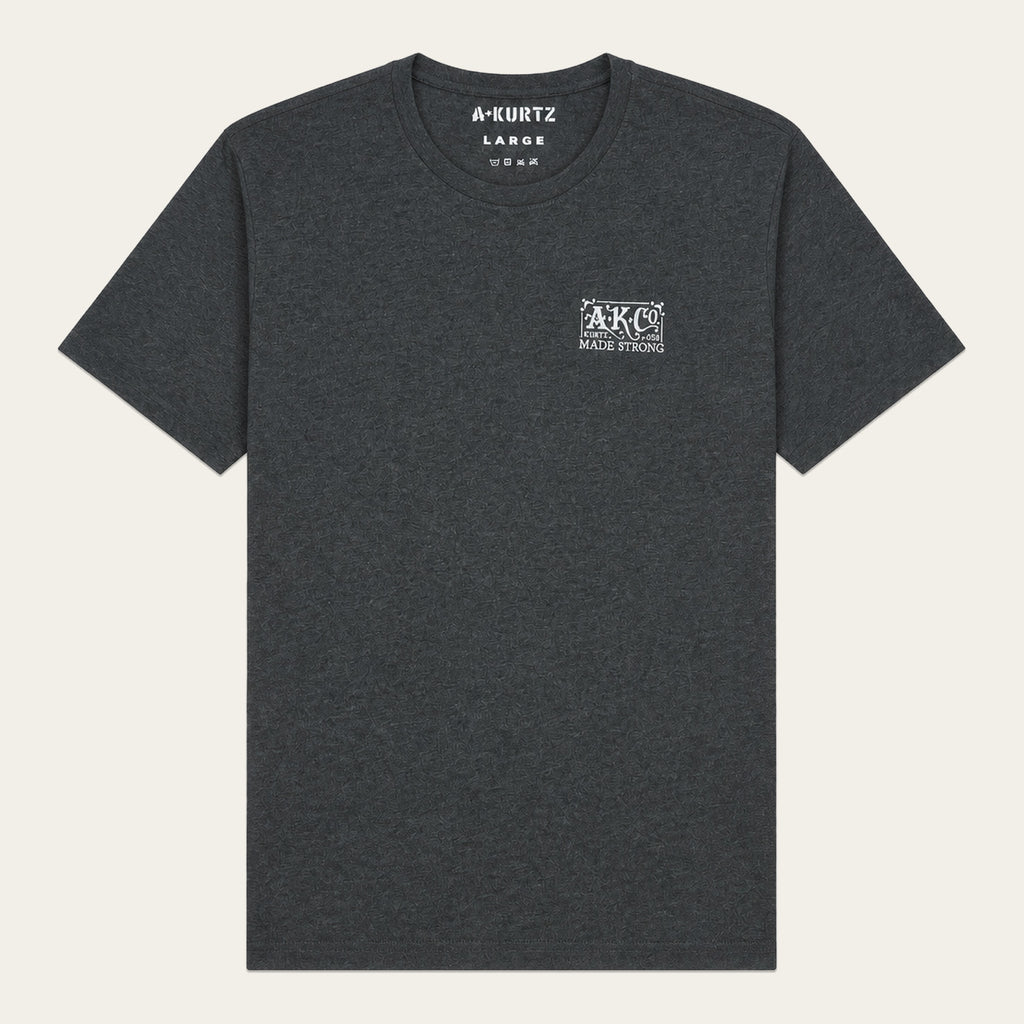 T-shirt vintage – przód  | color:Charcoal