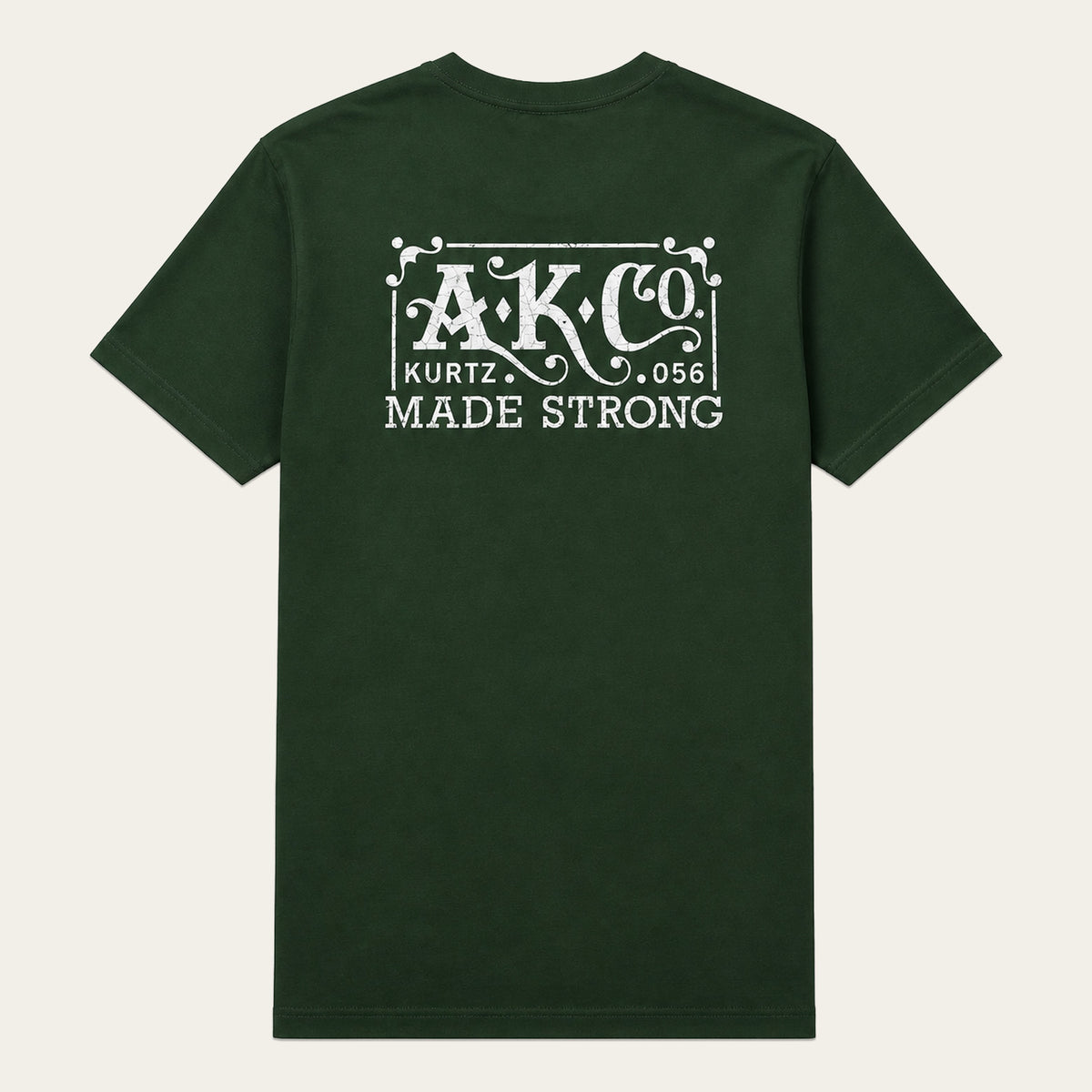 T-shirt vintage – tył  | color:Forest Green