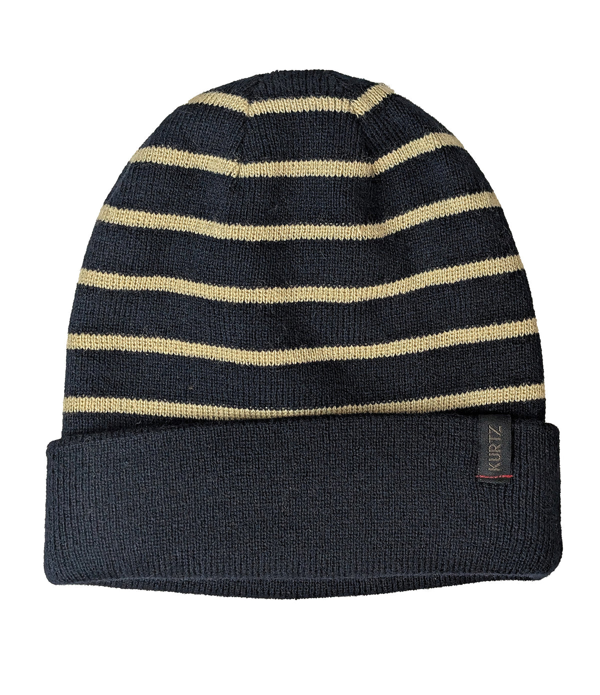 Czapka beanie w paski |color:Military |color:Navy