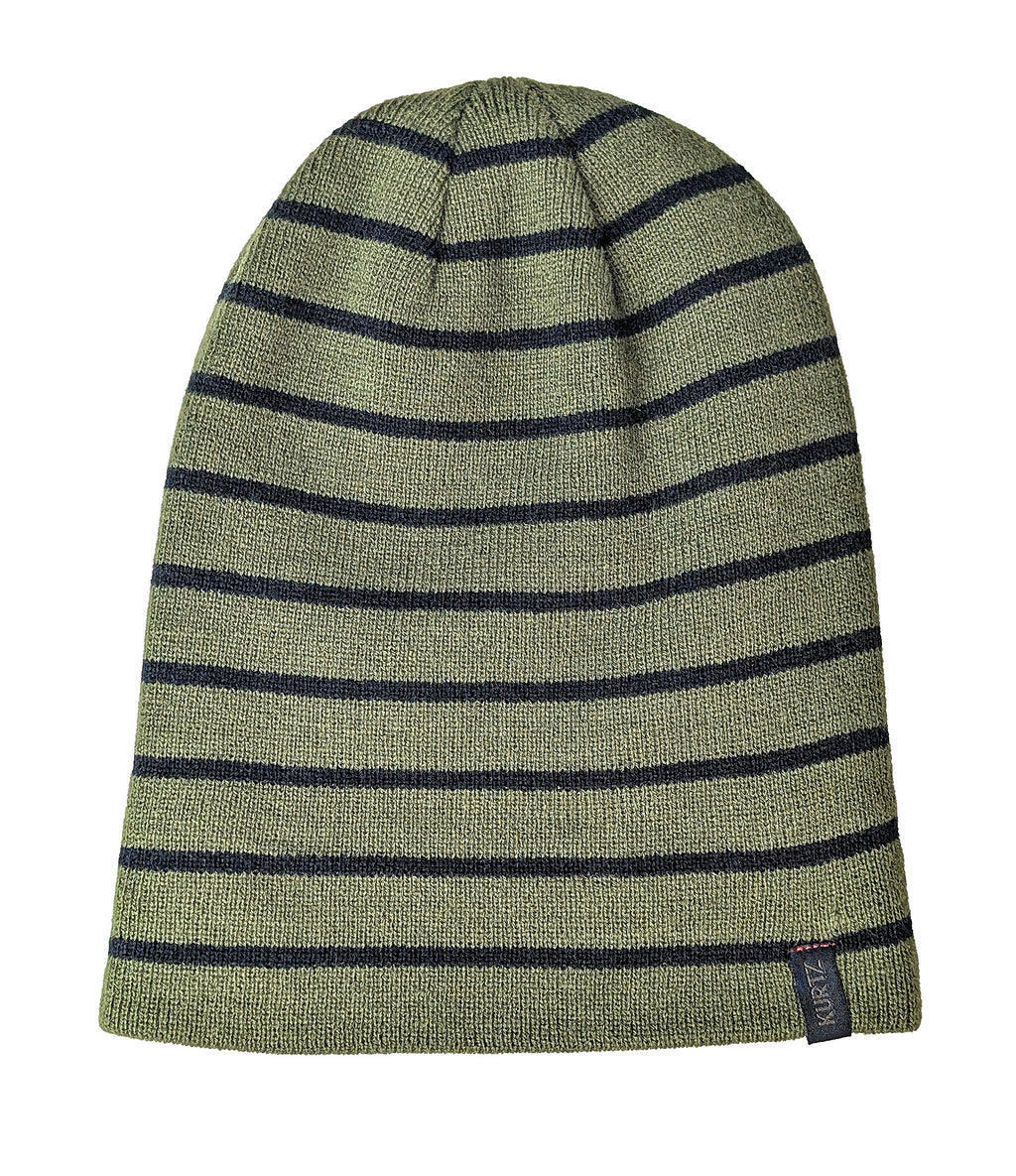 Berretto a righe - Verde |color:Military