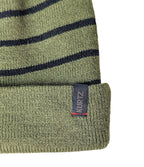 Berretto a righe - Verde |color:Military