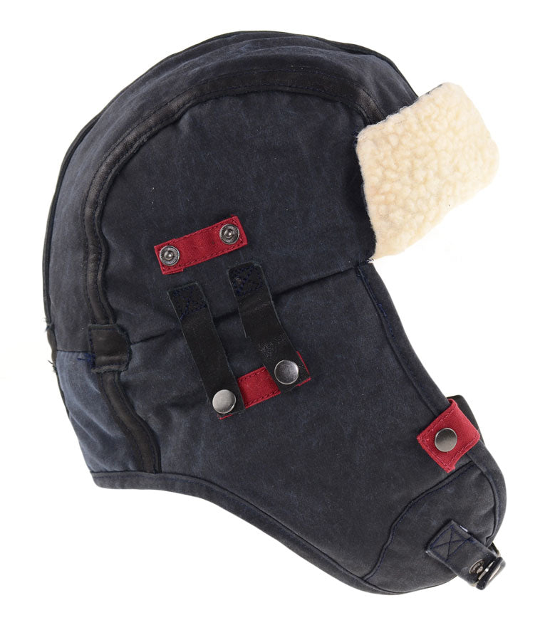 Czapka pilotka – czarna  |color:Black