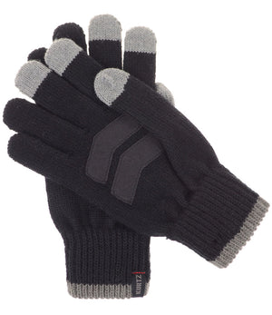 A Kurtz Rebel Wool Knit Gloves - Black