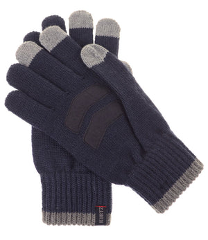 A Kurtz Rebel Wool Knit Gloves - Navy