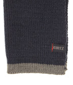 Sciarpa in lana A. Kurtz Rebel - Blu navy - Logo