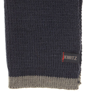 A. Kurtz Rebel Wool Scarf - Navy - Logo