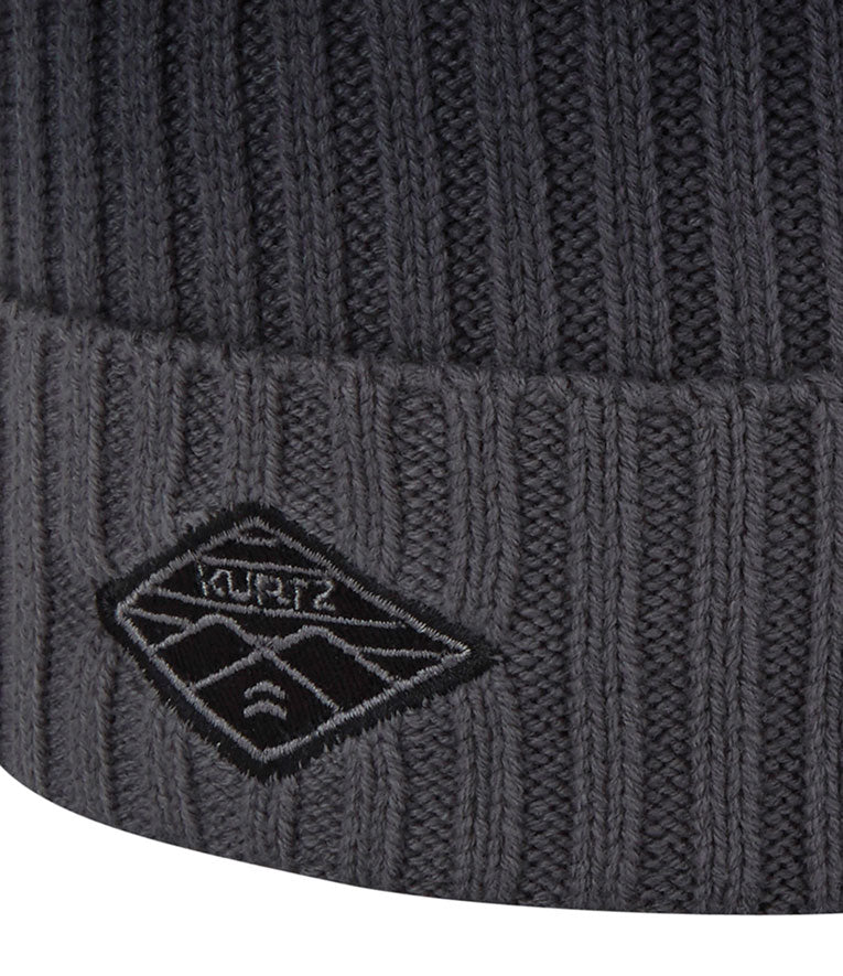 Bawełniana dzianinowa czapka watch cap – szara