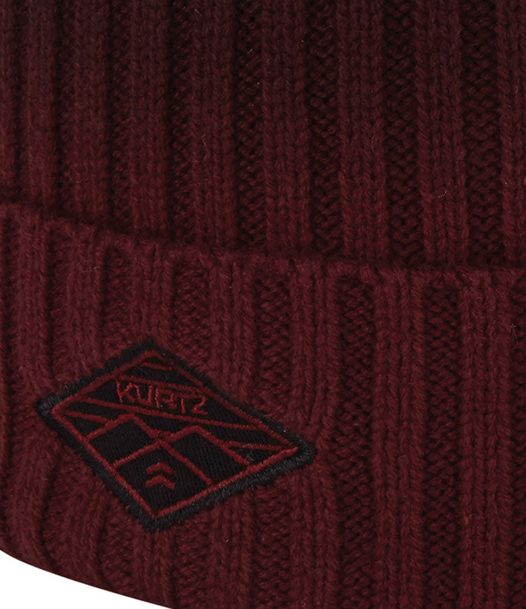 Bawełniana dzianinowa czapka watch cap – czerwona