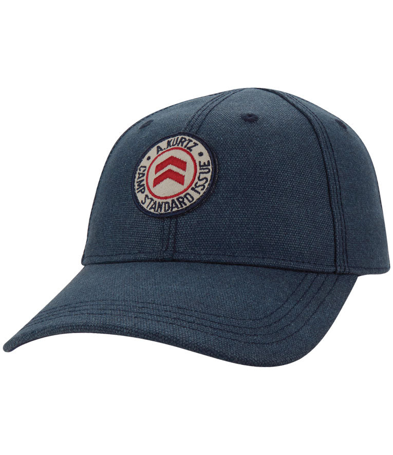 Czapka A. Kurtz ze szwem płaskim – granatowa |color:Navy