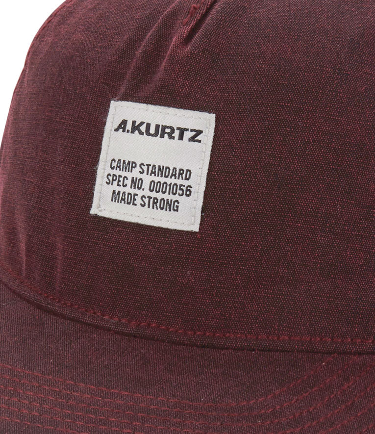 Akurtz Moutain Flex Baseball Cap - Dark Red - Front |color:Dark Red