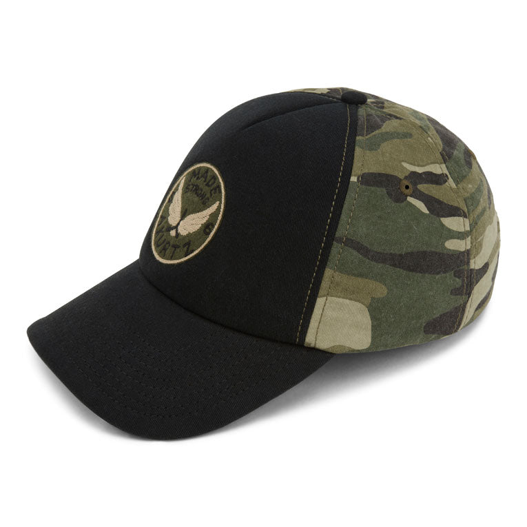 Cappellino da baseball in schiuma con retro mimetico