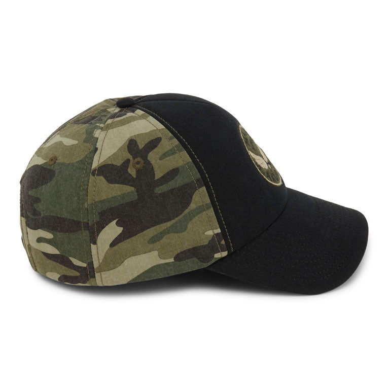 Cappellino da baseball in schiuma con retro mimetico