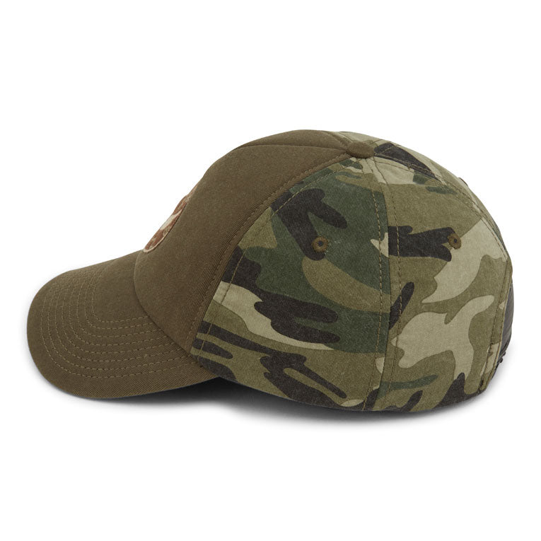 Cappellino da baseball in schiuma con retro mimetico