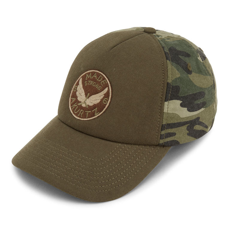 Camo Back Foam Baseball Cap