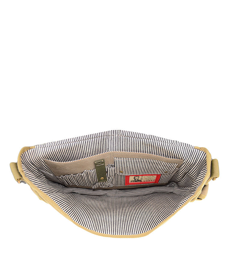 Canvas Messenger Bag - Inside Pockets