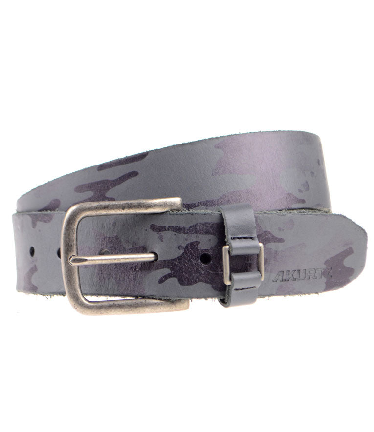 Hadden Leather Camo Belt – A. Kurtz