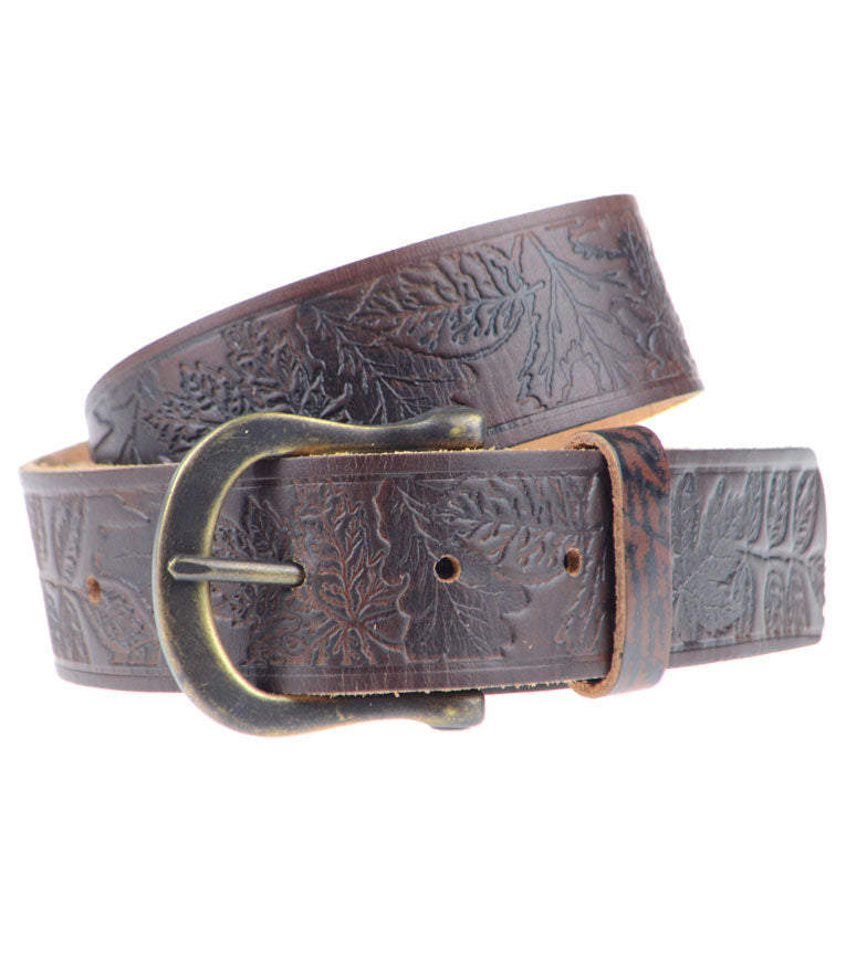 Shaw Pattern Leather Belt