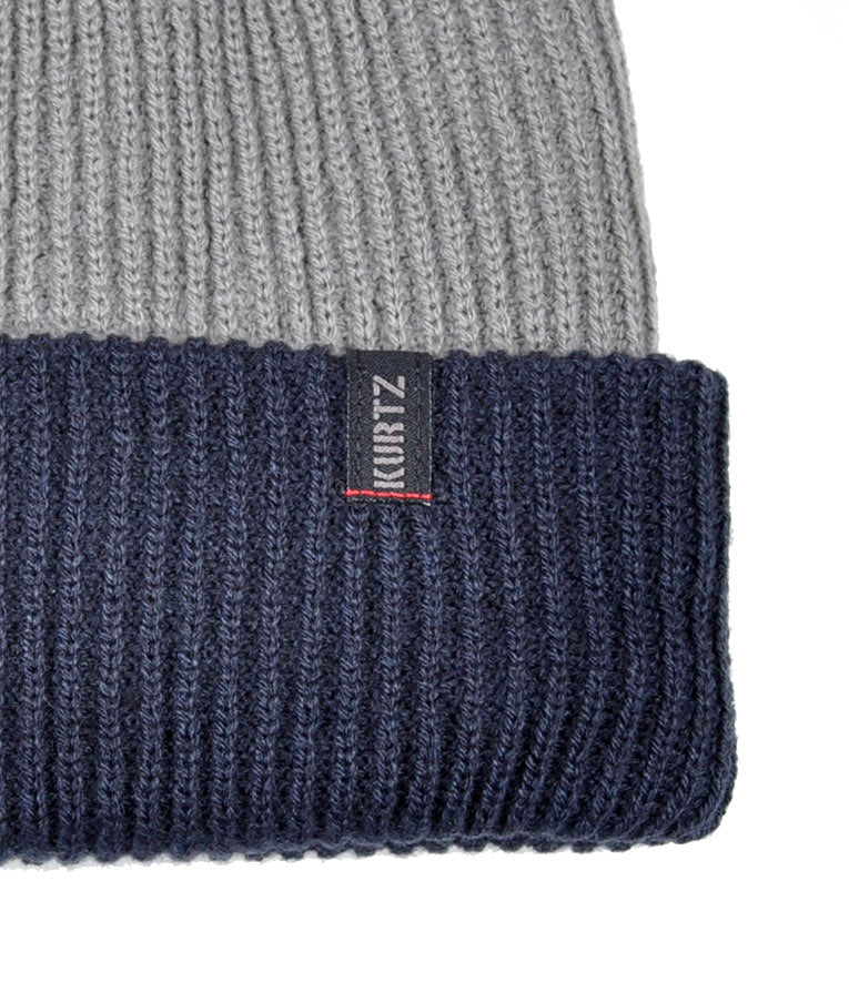 Dwustronna czapka watch cap – grafitowa – granatowa |color:Charcoal Navy