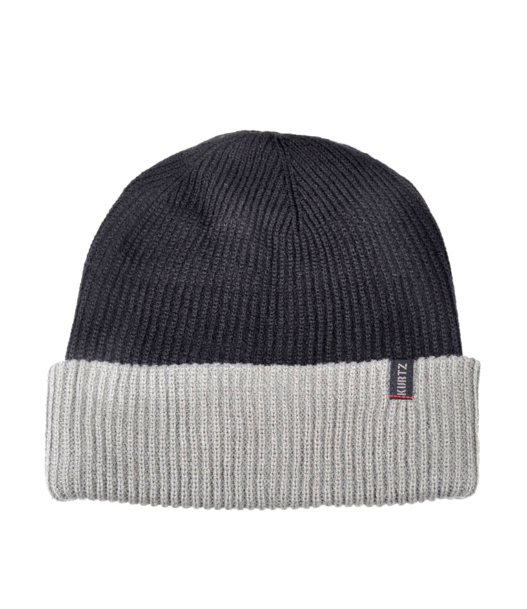 Dwustronna czapka watch cap Wayne – czarna – grafitowa |color:Black/Charcoal