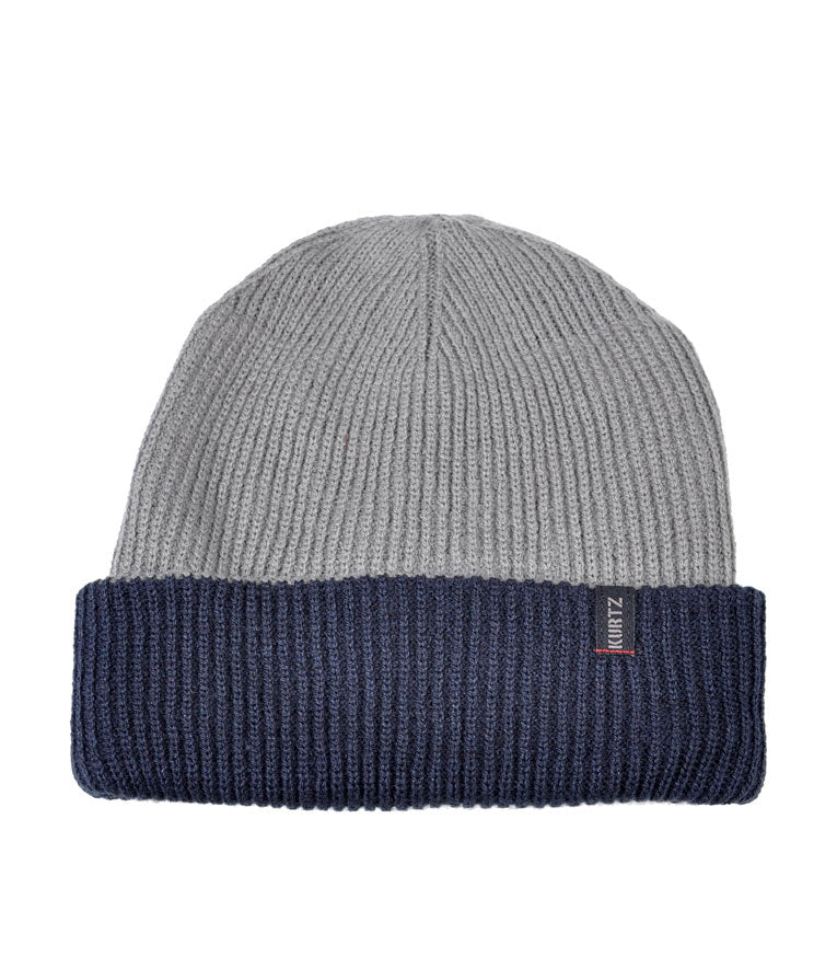 Dwustronna czapka watch cap Wayne – grafitowa – granatowa  |color:Charcoal Navy